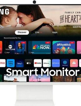 Samsung S32DM801UU Smart Monitor (80 cm/32 ", 3840 x 2160 px, 4K Ultra HD, 4 ms Reaktionszeit, 60 Hz, VA LED, 4K AI Upscaling)