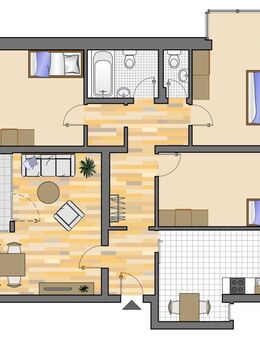 4-Zimmer-Wohnung mit Badewanne - Dorsten
