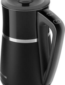 Hyundai Wasserkocher HYUVK309, 1,7 l, 2200 W, elektronische Temperaturregelung, Thermoskannen-Effekt