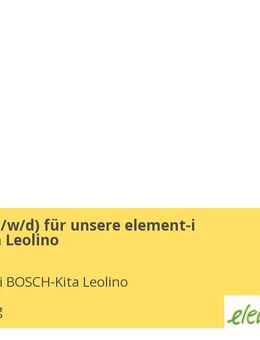 Erzieher (m/w/d) für unsere element-i BOSCH-Kita Leolino - Leonberg (Baden-Württemberg)