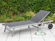 MERXX Gartenliege, Alu/Textil, verstellbar