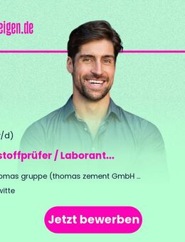 Baustoffprüfer / Laborant (m/w/d) - Erwitte