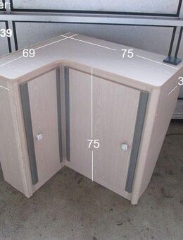 Dethleffs Unterschrank / TV-Schrank / Eckschrank gebraucht ca 75 x 69 (aus RM3 NewLine) lichtgrau/hell Höhe 75 - Schotten Zentrum