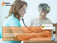 Abteilungsleitung Physiotherapie w/m/d - Argentalklinik - Isny (Allgäu)