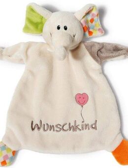 Nici Schmusetuch My First NICI Kollektion, Elefant Dundi, Wunschkind, mit aufgestickten Augen