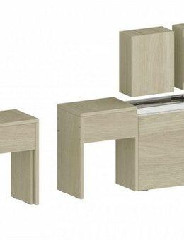 INOSIGN Sitzgruppe Praktika, (Spar-Set, 2-tlg., Set beinhaltet 2 Bänke), Je Bank ausziehbar bis 290 cm