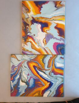 Hochwertige Acryl Gemälden "Tanzende Farben". Intensive, lebendige Farben. - Sulz (Neckar)