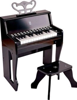 Hape Spielzeug-Musikinstrument Leuchttasten-Piano mit Hocker