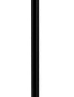 Marwell Duschwand-Stabilisationsstange Parma 2, gerade, 60 cm, für Deckenmontage, für Glasstärken von 6-8 mm