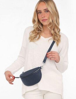 Zwillingsherz Umhängetasche Crossbody Bag Leder, Umhängetasche mit Reißverschluss