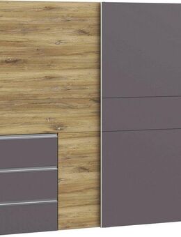 FORTE Schwebetürenschrank Winn, Schiebetürenschrank mit 3 Schubladen, Made in Europe (In 2 Größen erhältlich - B/H/T ca. 170x200,5x61cm und 200x200,5x61cm) verschiedene Größen und Farben, sehr viel Stauraum