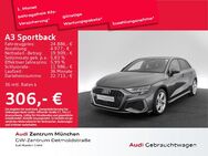 Audi A3, Sportback 35TFSI S line Schaltgetriebe, Jahr 2021 - München