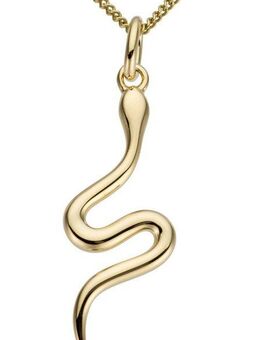 Firetti Kettenanhänger Schmuck Geschenk Gold 333 Halsschmuck Anhänger für Halskette Schlange