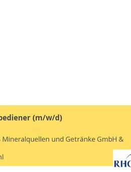 Maschinenbediener (m/w/d) - Burgbrohl