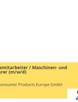 Produktionsmitarbeiter / Maschinen- und Anlagenführer (m/w/d) - Lübeck