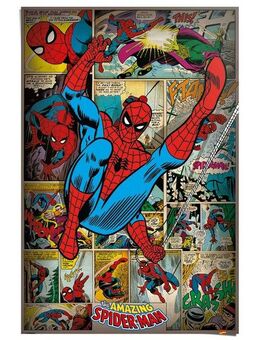Reinders! Poster Marvel Comics - spider man retro