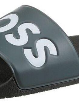 BOSS Aryeh Slid Badepantolette, Poolslides, Schlappen, Strandschuh, Sommerschuh mit Logoschriftzug