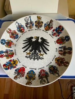 Wandteller mit Städtewappen, 30 cm Durchm. - Egelsbach