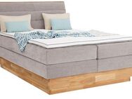 OTTO products Boxspringbett Jenna, ohne LED-Beleuchtung, mit zertifizierten, recycelten Bezugsstoffen