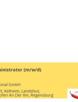 Systemadministrator (m/w/d) - Ingolstadt