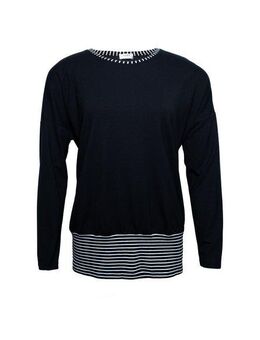 Seidel Moden Longshirt Exklusiv bei OTTO Unifarben, mit Streifen-Details -MADE IN GERMANY