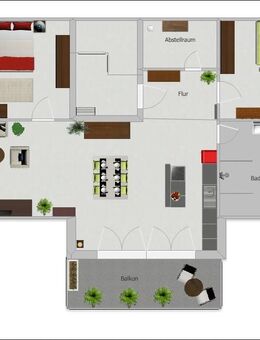 Obernburg - 3-Zimmer Dachgeschosswohnung inkl. EBK ! - Obernburg (Main)