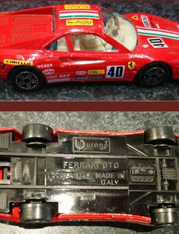 Burago Ferrari GTO in Rot im Maßstab 1:43, Made in Italy - Berlin