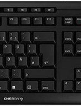 Cherry STREAM SESKTOP, Kebelloses Desktopset, Schwarz, USB Tastatur