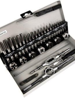 Brüder Mannesmann Werkzeuge Gewindeschneider, Set, 32-tlg., inkl. 21 Bohrer