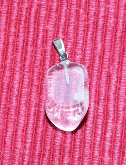 echter Natur-Schmuck-Stein Transparent-Weiß, geschliffen - Bautzen