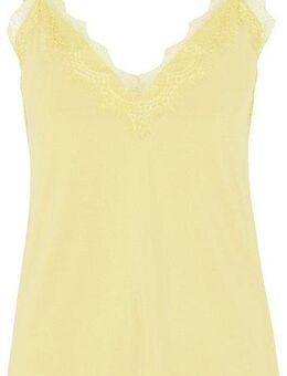 rosemunde Unterhemd Billie Strap Top wunderschöner Vintage-Spitzenbesatz an Ausschnitt und Saum
