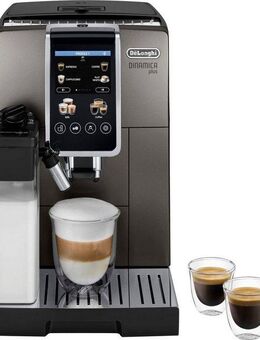 De'Longhi Kaffeevollautomat Dinamica Plus ECAM 380.95.TB, inkl. 2 LatteCrema Hot Milchkaraffen