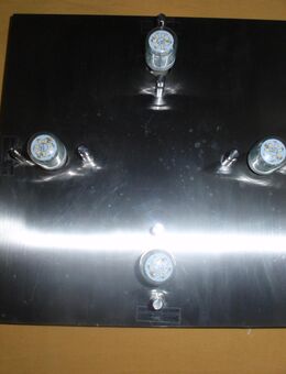 LED-Deckenleuchte, 4-flammig, 33x33x7 mit Leuchtmittel. - Gemünden (Main)