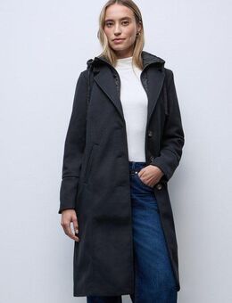 STREET ONE Langmantel mit Kapuze mit Tunnelzugband