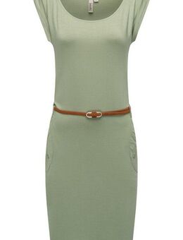 Ragwear Sommerkleid Tagg Damen Kurzarm-Kleid mit Taillengürtel und Taschen