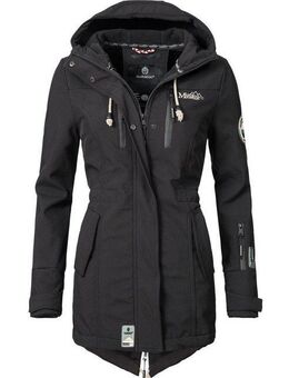 Marikoo Funktionsmantel Zimtzicke Wasserdichter Softshell Parka mit Kapuze