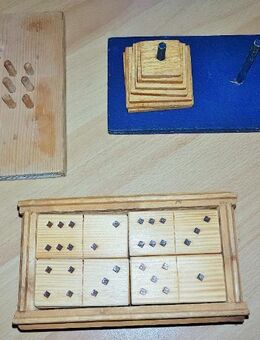 Handgefertigte Holz Spiele Solitaire, Domino, Rätselhafter Turm - Verden (Aller)