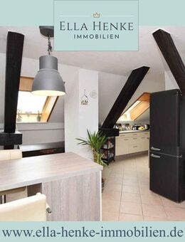 Mit Gartenanteil! Sonnige, moderne Dachgeschoss-Wohnung mit Einbauküche + neuwertigem Bad. - Blankenburg (Harz)