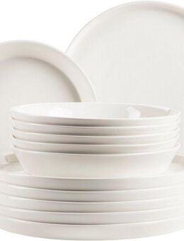 MÄSER Tafelservice SITA, aus Porzellan (12-tlg), 6 Personen, Porzellan, Geschirr-Set, Service