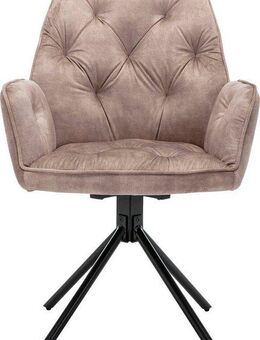 byLIVING Esszimmerstuhl Sarina (Set, 2 St), 2er-Set, hochwertiger Vintage-Samt Bezug mit Steppung, 360Grad drehbar