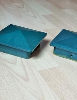 4 x Stück Kunststoff-Pfosten Abdeckung 10 x 10 cm in grün - Verden (Aller)