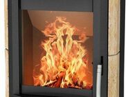Fireplace Kaminofen Heathus MAIA Sandstein, 6,0 kW, Zeitbrand, Tee- und Holzfach