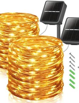 2er-Pack Solar-Lichterketten – Perfekte Beleuchtung für eine magische Atmosphäre Set34251 - Ingolstadt