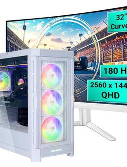 Cougar DUOFACE PRO WT SET2674 AMD Ryzen 5 9600X RTX 5070 32GB DDR5 1TB SSD Gaming-PC-Komplettsystem (32", AMD Ryzen 5 9600X, RTX 5070, 32 GB RAM, 1000 GB SSD, Windows 11, DDR5 RAM)