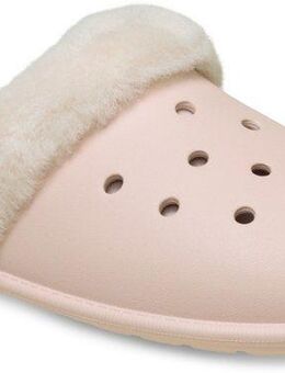 Crocs Classic Fuzz Scuff Pantoffel mit gepolsterter Innensohle