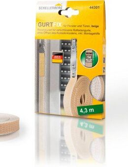 SCHELLENBERG Reparatur-Set Rollladen Gurtfix für das Rollladensystem Mini, 1-St., für alte Gurtbänder in unterschiedlichen Farben, 14 mm x 4,3 m