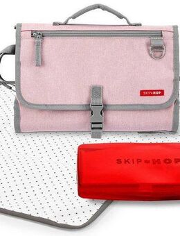Skip Hop Wickeltasche Pronto, pink, mit Befestigung für Kinderwagen