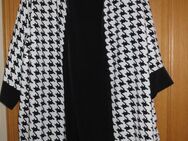 Bluse mit Top, Gr.50/XL, schwarz-weiß, neu - Essen