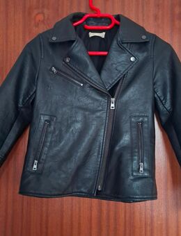 Lederjacke, Mango, schwarz, Gr.152 - Gera