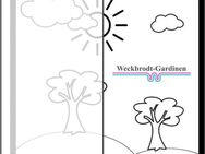 Weckbrodt Gardine Lissi, Smokband (1 St), halbtransparent, Voile, bedruckt, Allover, Motiv, halbtransparent, Bleiband, Store